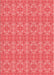 Machine Washable Transitional Red Rug, wshpat1025rd