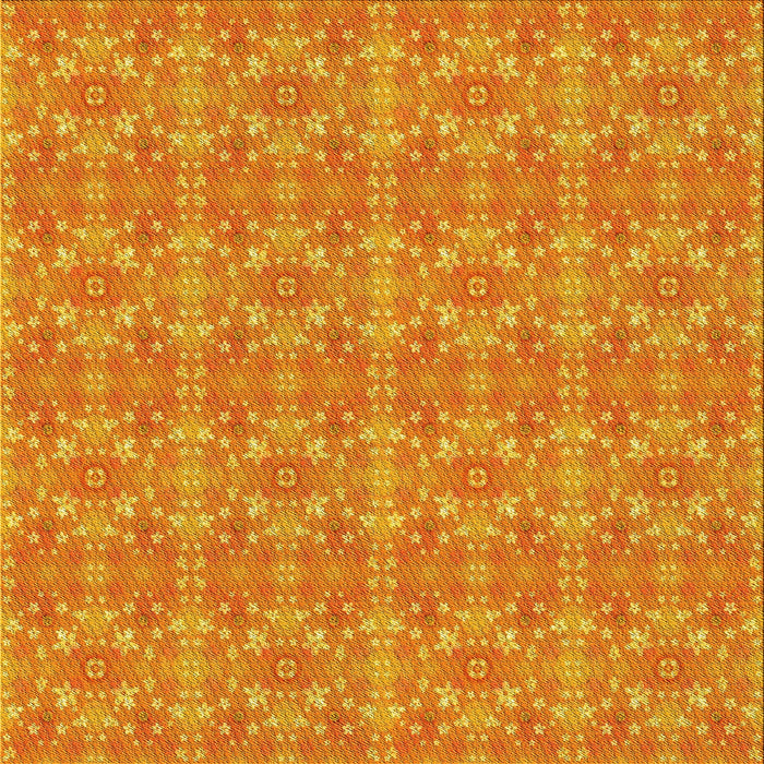 Round Machine Washable Transitional Orange Red Orange Rug, wshpat1025yw