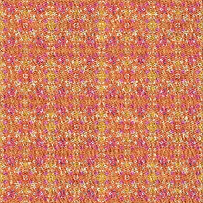 Square Patterned Red Novelty Rug, pat1025