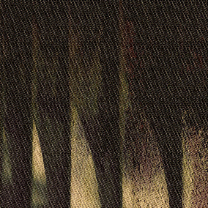 Round Patterned Midnight Gray Rug, pat1026brn