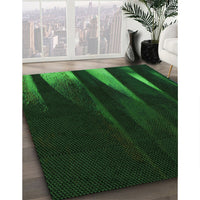 Patterned Green Rug, pat1026grn