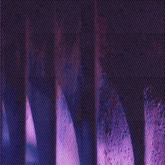 Round Patterned Deep Purple Rug, pat1026pur