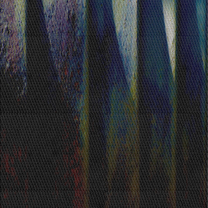 Patterned Black Novelty Rug, pat1026