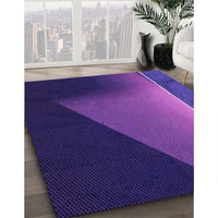 Patterned Purple Plum Purple Rug, pat1027pur