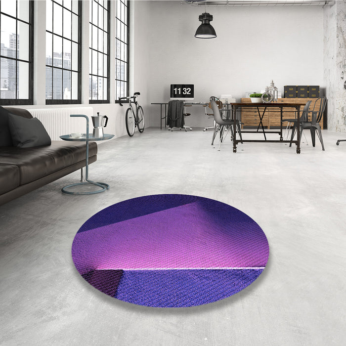 Machine Washable Transitional Purple Plum Purple Rug in a Washing Machine, wshpat1027pur