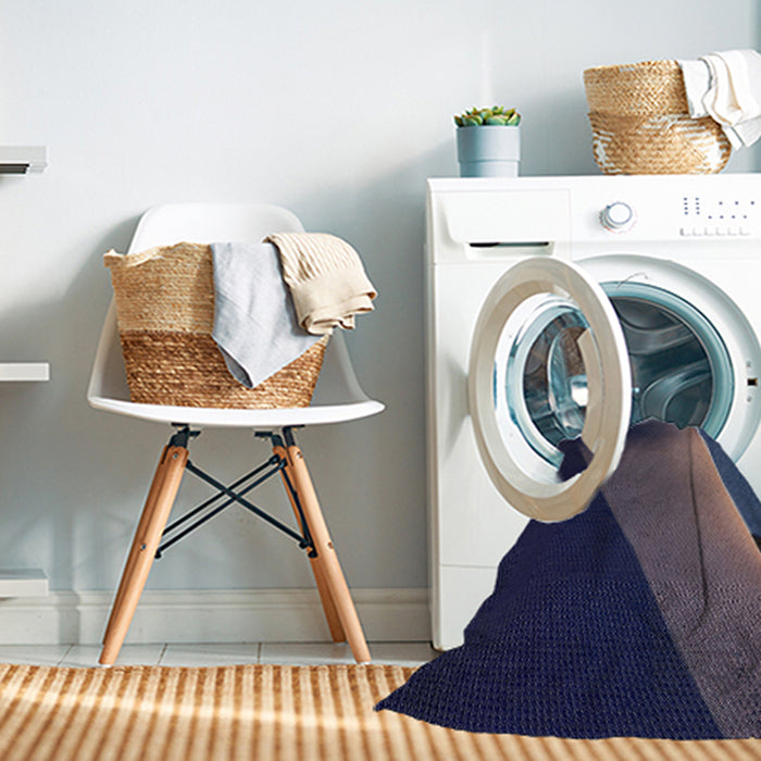 Machine Washable Transitional Night Blue Rug in a Washing Machine, wshpat1027