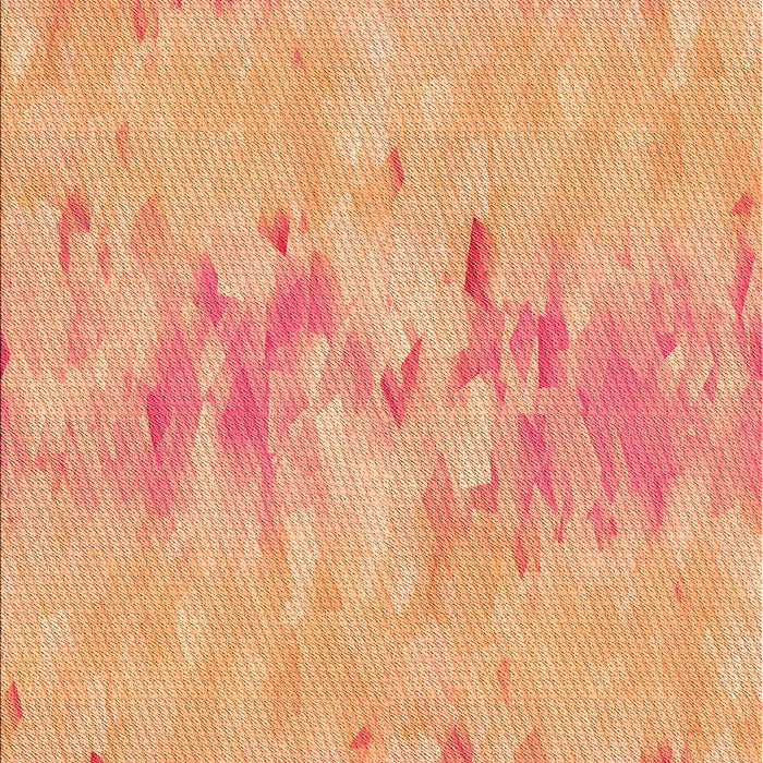 Patterned Yellow Orange Rug, pat1028org