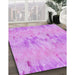 Machine Washable Transitional Violet Purple Rug in a Family Room, wshpat1028pur