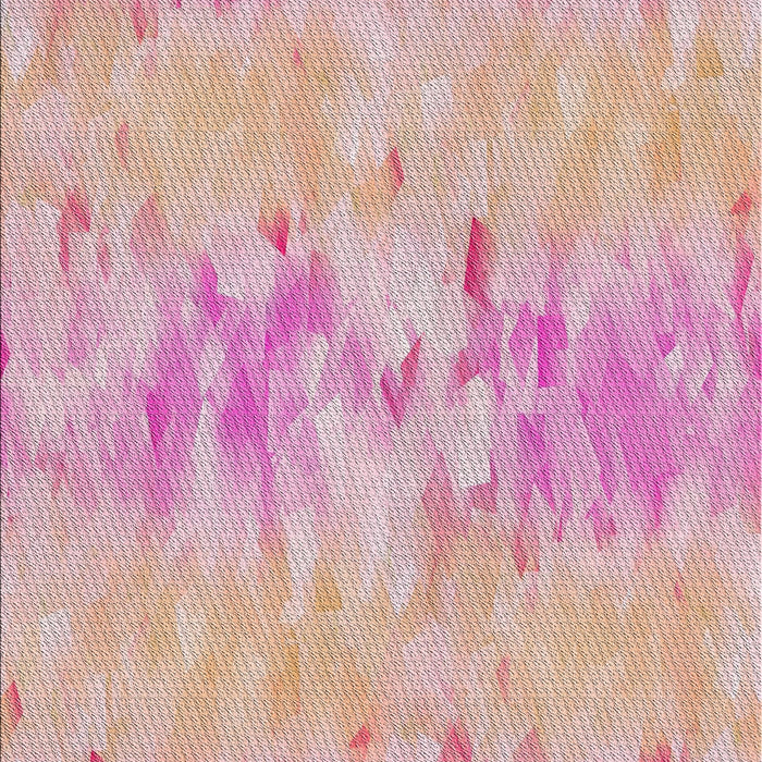 Machine Washable Transitional Deep Rose Pink Rug, wshpat1028