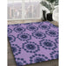 Machine Washable Transitional Purple Mimosa Purple Rug in a Family Room, wshpat1029blu