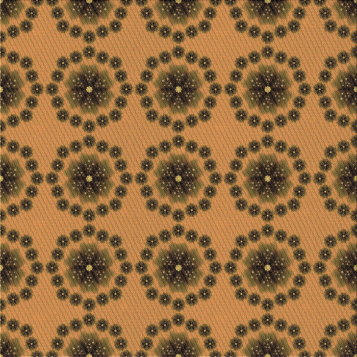 Round Machine Washable Transitional Dark Bronze Brown Rug, wshpat1029brn