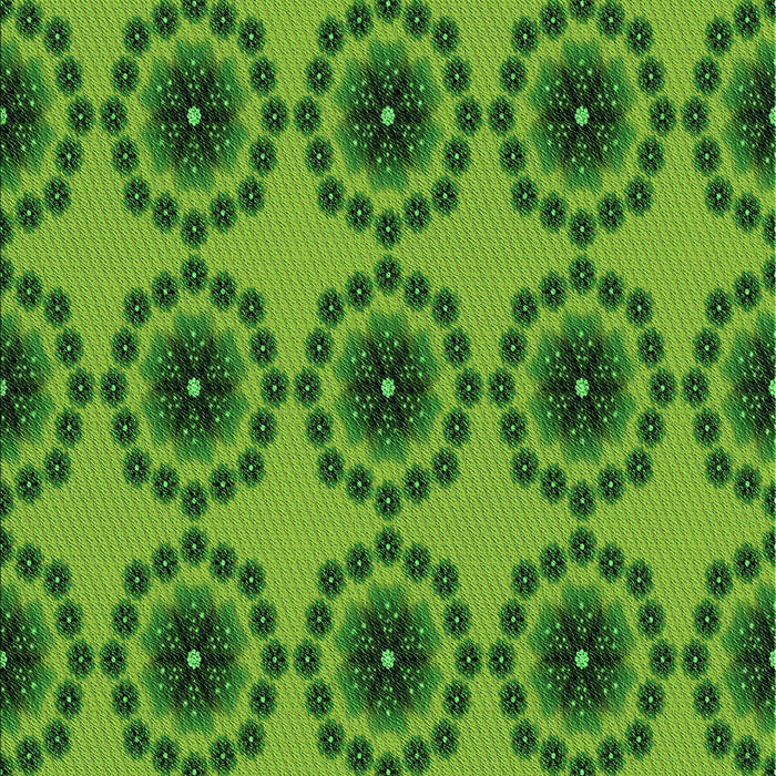 Machine Washable Transitional Green Rug, wshpat1029grn