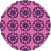 Square Patterned Crimson Purple Rug, pat1029pur