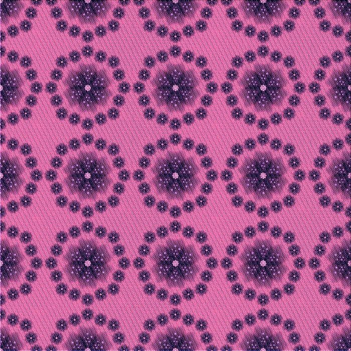 Round Patterned Crimson Purple Rug, pat1029pur