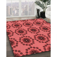 Patterned Red Rug, pat1029rd