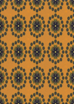 Patterned Yellow Novelty Rug, pat1029