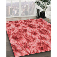 Patterned Red Rug, pat103rd