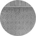 Square Patterned Silver Gray Rug, pat1030gry