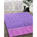 Machine Washable Transitional Purple Rug in a Family Room, wshpat1030pur