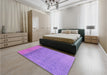 Patterned Purple Rug in a Bedroom, pat1030pur