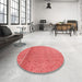 Machine Washable Transitional Red Rug in a Washing Machine, wshpat1030rd