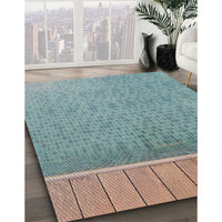 Patterned Gray Novelty Rug, pat1030