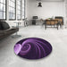 Machine Washable Transitional Purple Violet Purple Rug in a Washing Machine, wshpat1031pur