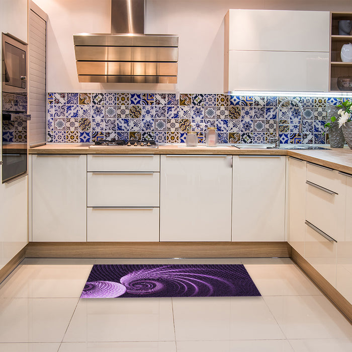 Machine Washable Transitional Purple Violet Purple Rug in a Bedroom, wshpat1031pur