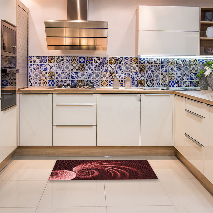 Machine Washable Transitional Fire Brick Red Rug in a Bedroom, wshpat1031rd