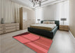 Patterned Red Rug in a Bedroom, pat1032rd