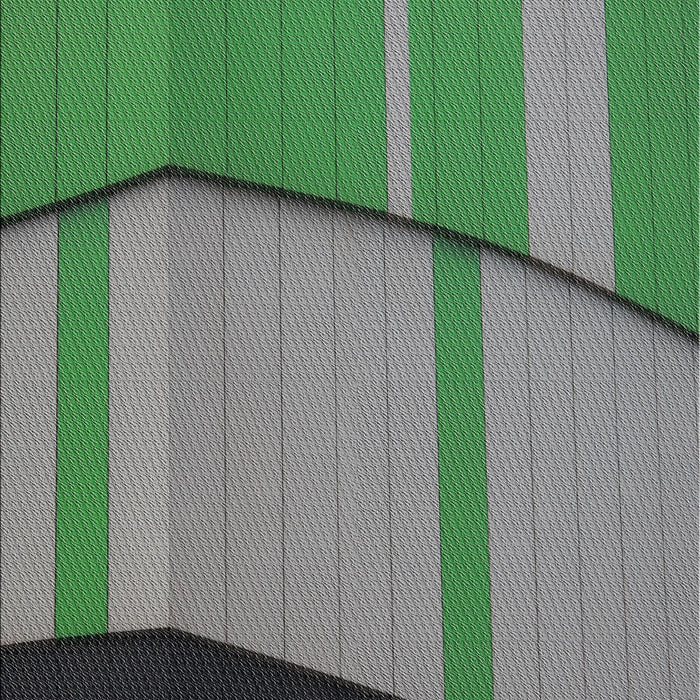 Machine Washable Transitional Green Rug, wshpat1032