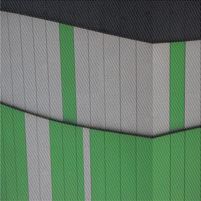 Sideview of Machine Washable Transitional Green Rug, wshpat1032