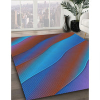 Patterned Blue Rug, pat1034lblu