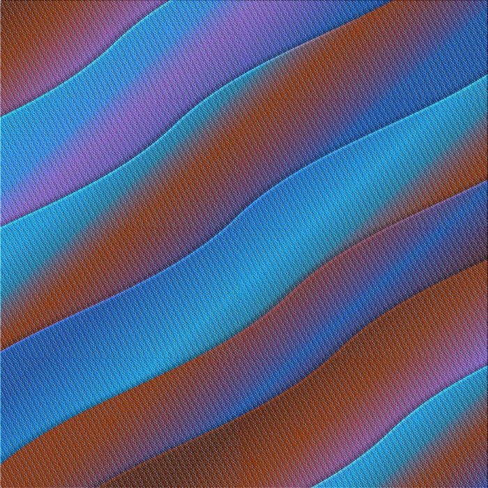 Round Patterned Blue Rug, pat1034lblu