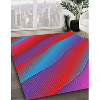 Patterned Purple Novelty Rug, pat1034