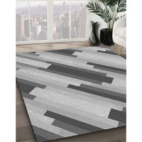 Patterned Silver Gray Rug, pat1036gry