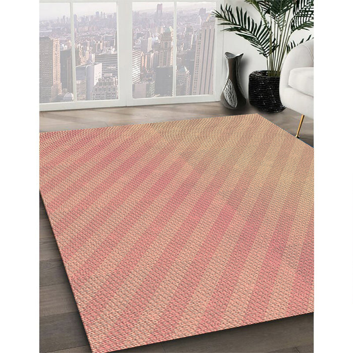 Machine Washable Transitional Tomato Red Rug in a Family Room, wshpat1039brn