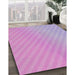 Machine Washable Transitional Mauve Purple Rug in a Family Room, wshpat1039