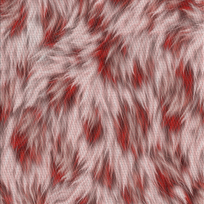 Patterned Brown Red Novelty Rug, pat103