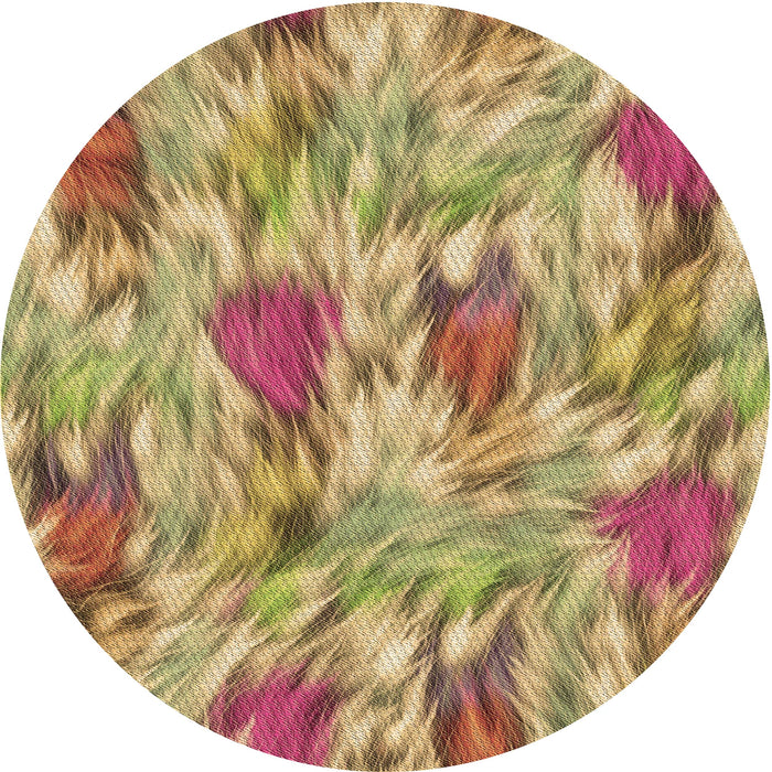 Square Patterned Light Brown Rug, pat104brn