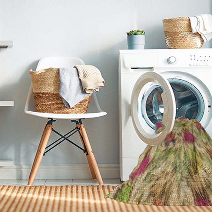 Machine Washable Transitional Light Brown Rug in a Washing Machine, wshpat104brn
