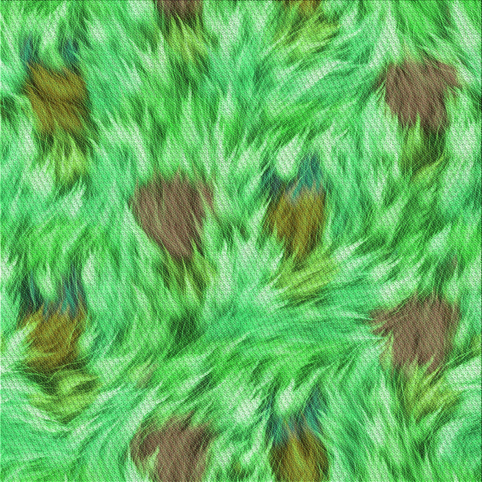 Round Patterned Dark Lime Green Rug, pat104grn