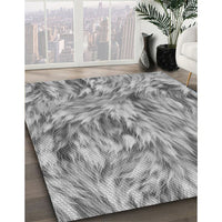 Patterned Cloud Gray Rug, pat104gry