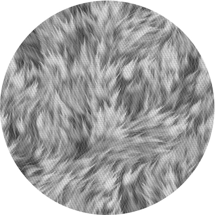 Square Patterned Cloud Gray Rug, pat104gry