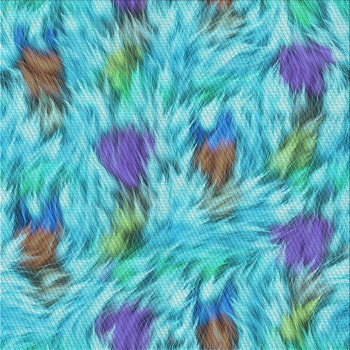 Round Patterned Blue Ivy Blue Rug, pat104lblu