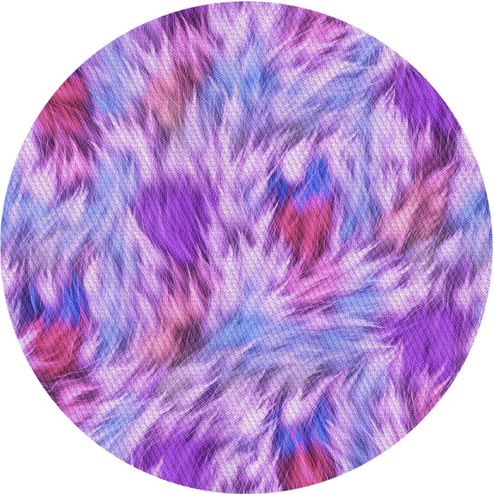 Square Patterned Bright Lilac Purple Rug, pat104pur