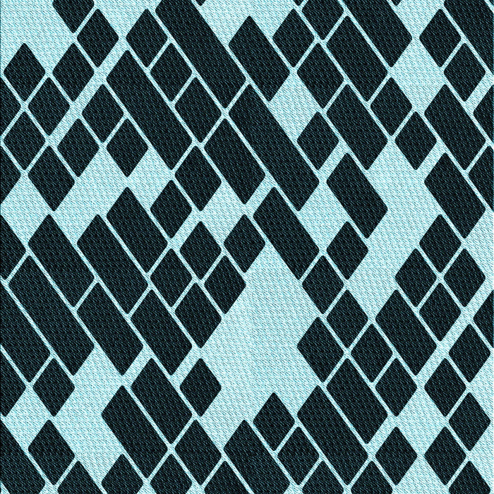 Patterned Tiffany Blue Rug, pat1040lblu