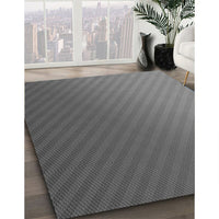 Patterned Gunmetal Gray Rug, pat1041gry