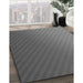 Patterned Gunmetal Gray Rug in Family Room, pat1041gry