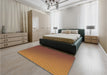 Patterned Orange Rug in a Bedroom, pat1041org